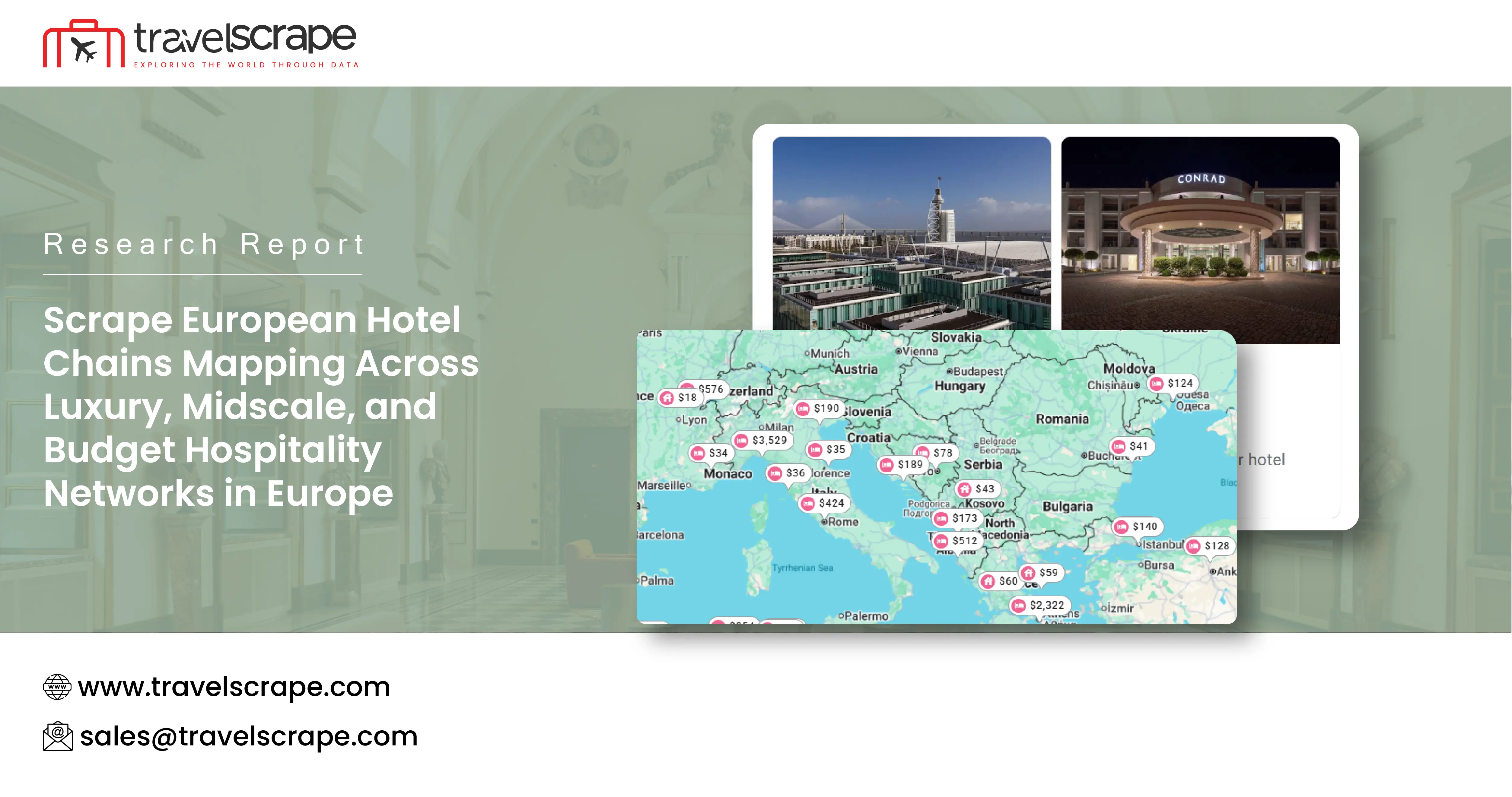 Scrape European Hotel Chains Mapping in Europe